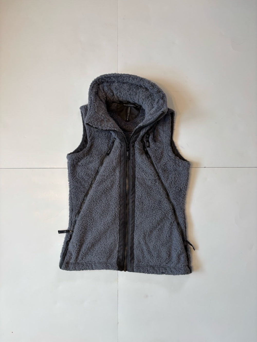 Kuhl Women's Hooded Sherpa Vest with Packable Hood - Charcoal